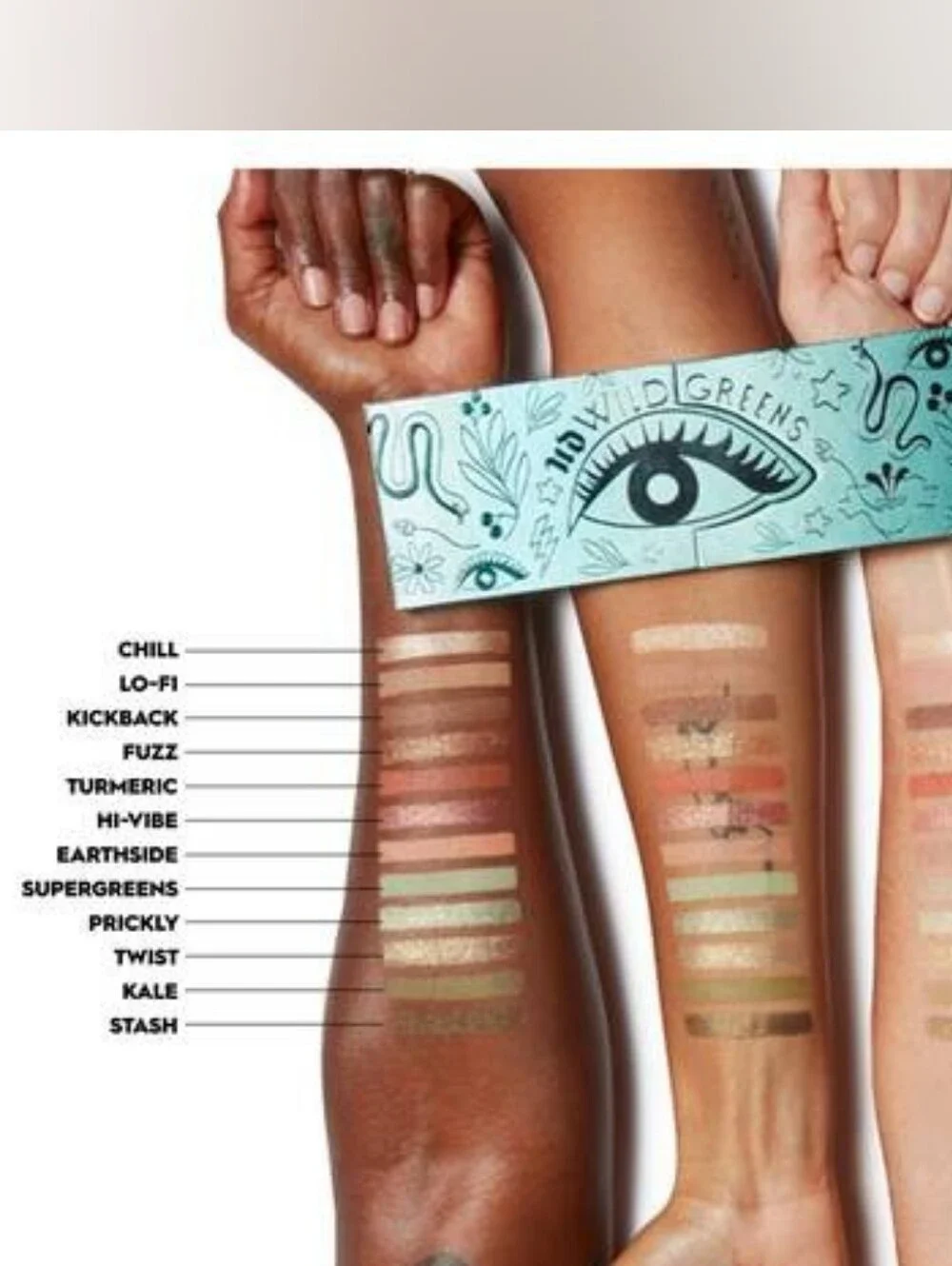 Urban Decay Wild Greens Eyeshadow Palette Green Shades NEW Vegan Cruelty-Free
